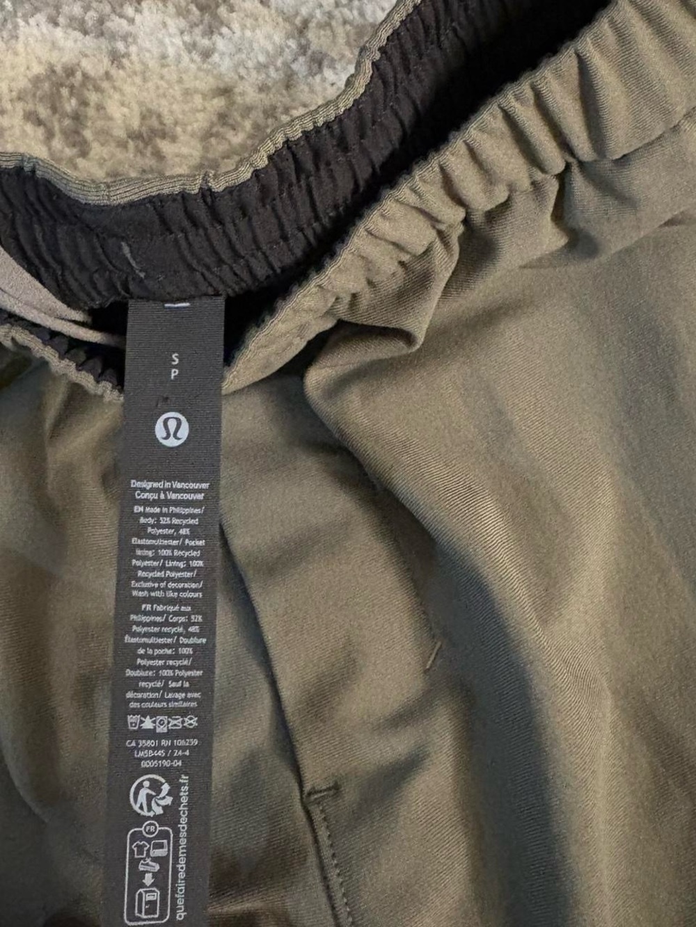 Women’s Small Lululemon Olive Green Trouser Pants - Picture 3 of 7